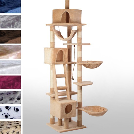 arbre a chat geant fixation plafond